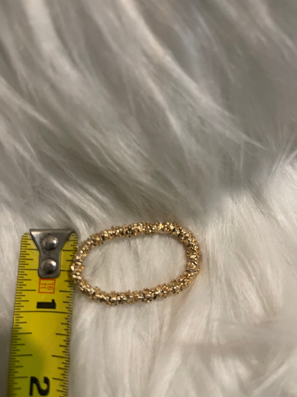 Gold-Tone Nugget Texture Earrings