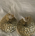 Hammered Statement Teardrop Earrings