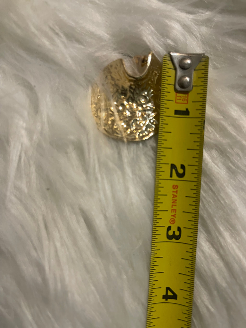 Hammered Statement Teardrop Earrings