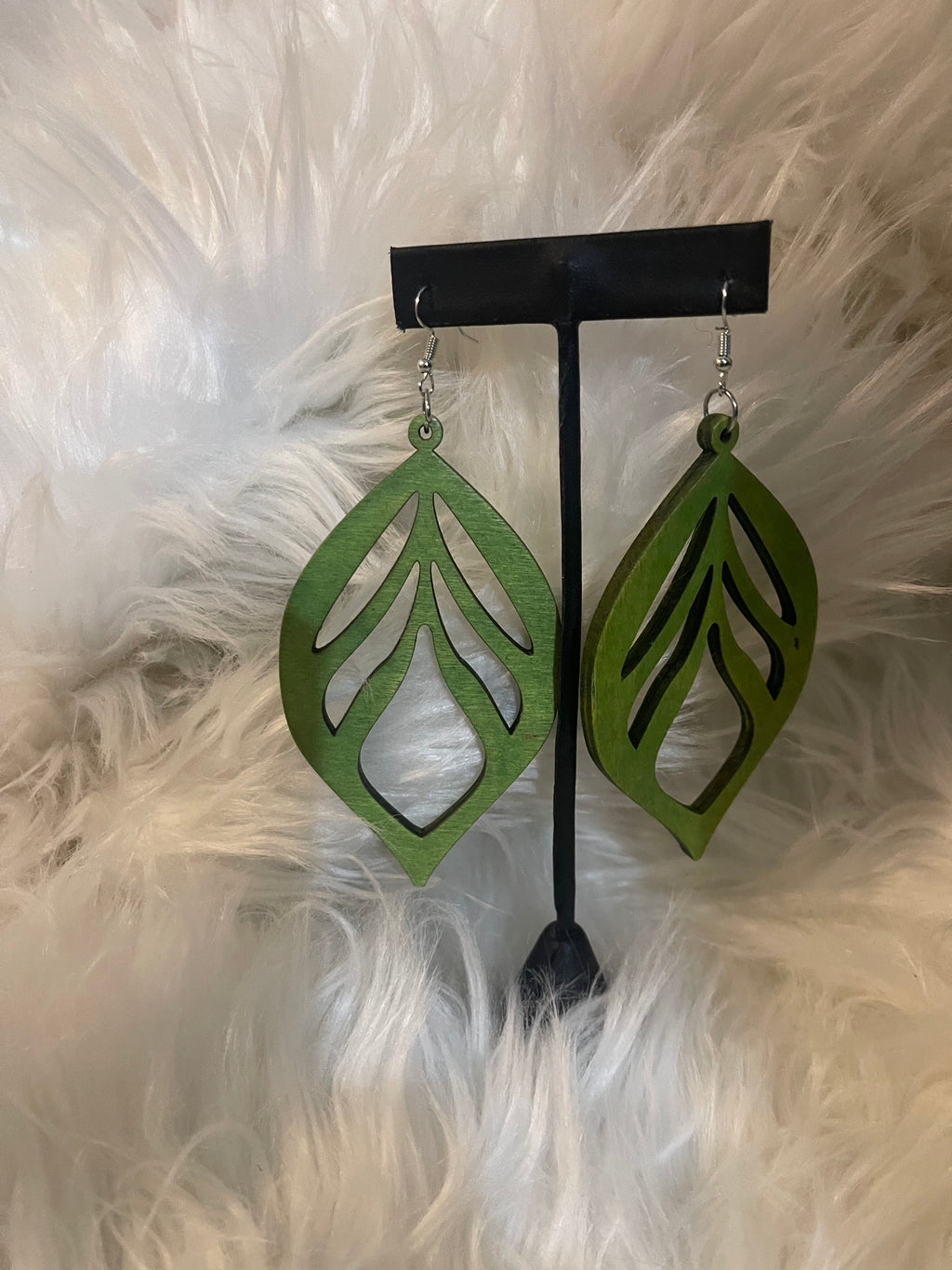 Leaf Wood Earrings