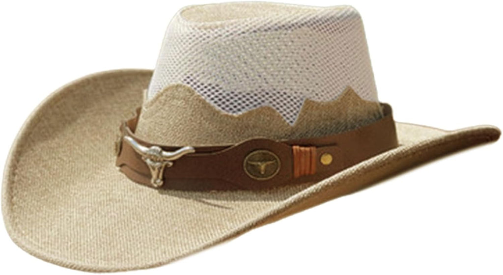Breathable Curved Brim Cowboy Hat