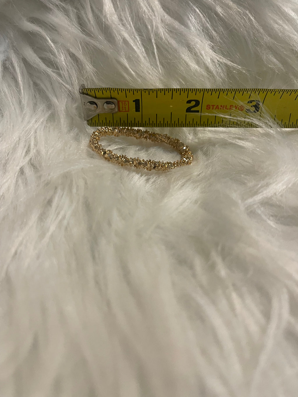 Gold-Tone Nugget Texture Earrings