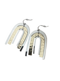 Triple Arch Metal Dangle Earrings