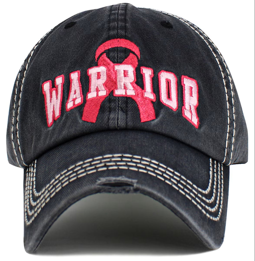 Warrior Pink Ribbon Cap