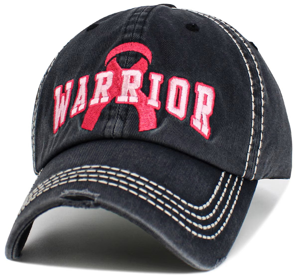 Warrior Pink Ribbon Cap