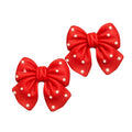 Polka Dot Bowtie Stud Earrings