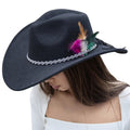 Rhinestone Twisted Band Fedora Hat