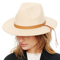 Felt Oatmeal Fedora Hat - Rosmarray Collections, LLC.
